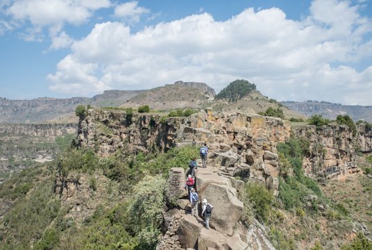 Hiking day on a trip to Ethiopia