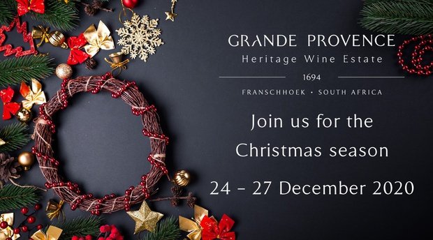Christmas 2020 restaurant grande provence wine estate franschhoek