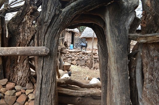 Southern Ethiopia Cultural Tour Traditional house at a Village of Konso Tribe/people 