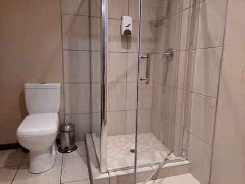 en suite bathroom with shower in middelburg eastern cape