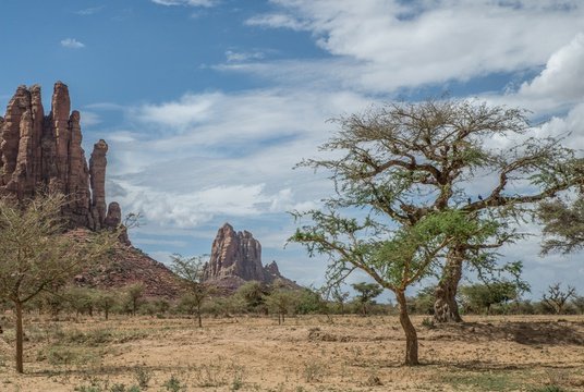 Northern Ethiopia mountainous landscapes in Tigray Region