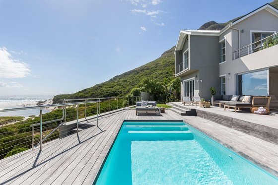 Cape Beach Villa pool and view
