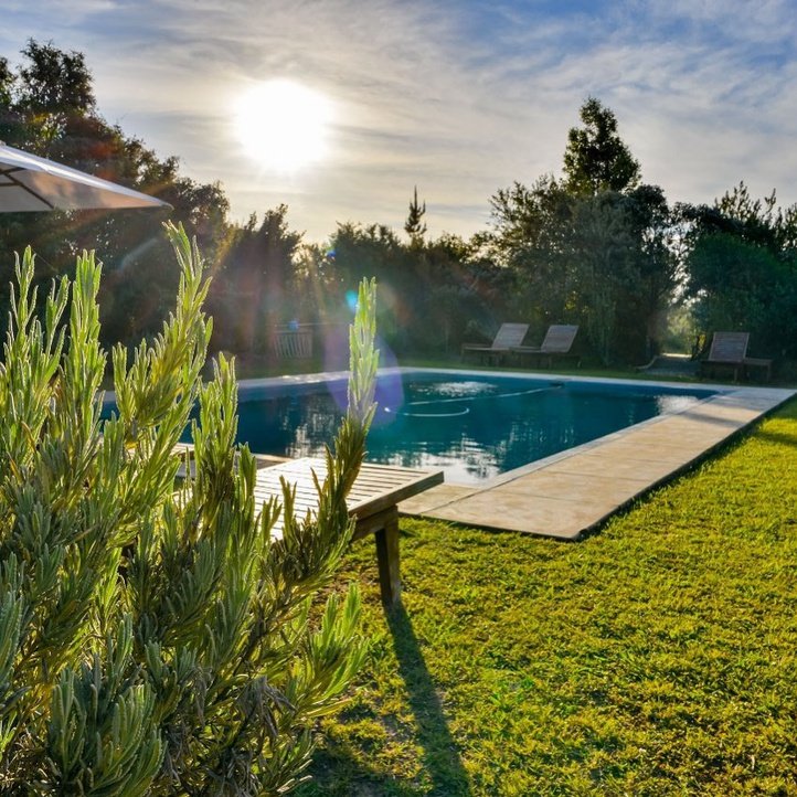Enjoy a the pool when on family holiday at Fairview House, Garden Route, Plettenberg Bay, South Africa.