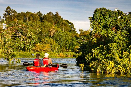 Kayaking to the source of the Nile in Jinja, Uganda