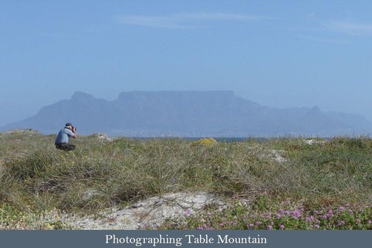 Photographing Table Mountain from Blouberg