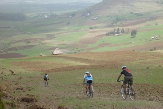trail biking in Ethiopia