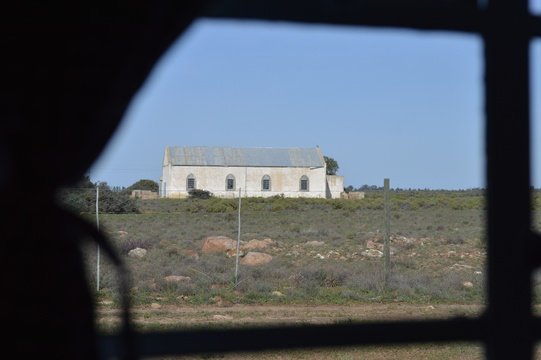 old church from kitchenette window
