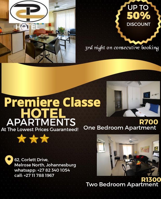 Hotel Apartments in Sandton - discounted long stays