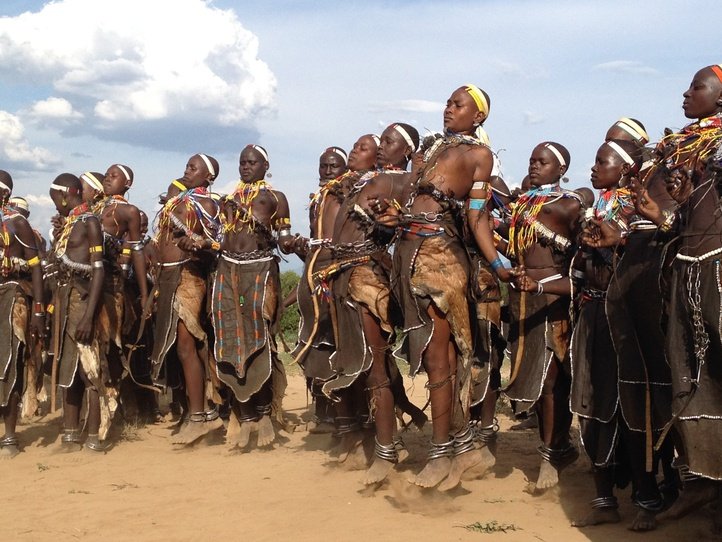 Tribes of Omo Valley-Erbore Tribes- Dancing for the big ceremony