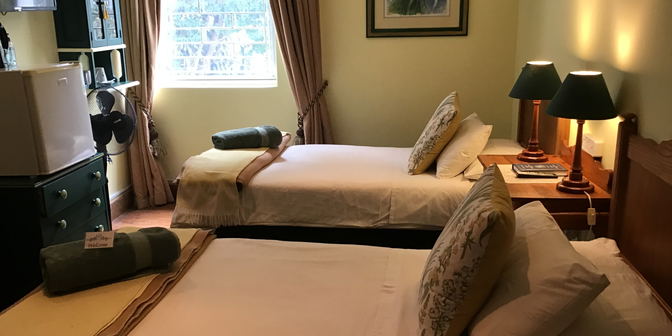 Twin Room Accommodation at Knysna Manor House