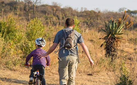 Mountain Biking an activity to enjoy whilst on a family safari holiday at Fugitives Drift Lodge & Guest House, KZN, South Africa