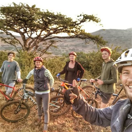 family holiday mountain biking at three tree hill safari and game lodge in kwazulu natal south africa