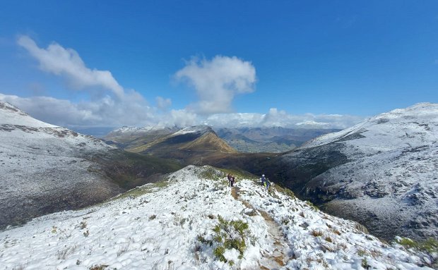 Mont Rochelle snow, near Franschhoek