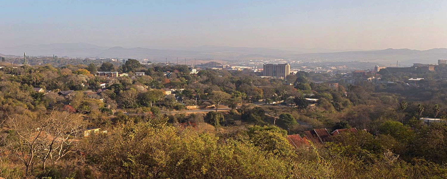 Nelspruit or Mbombela city scene
