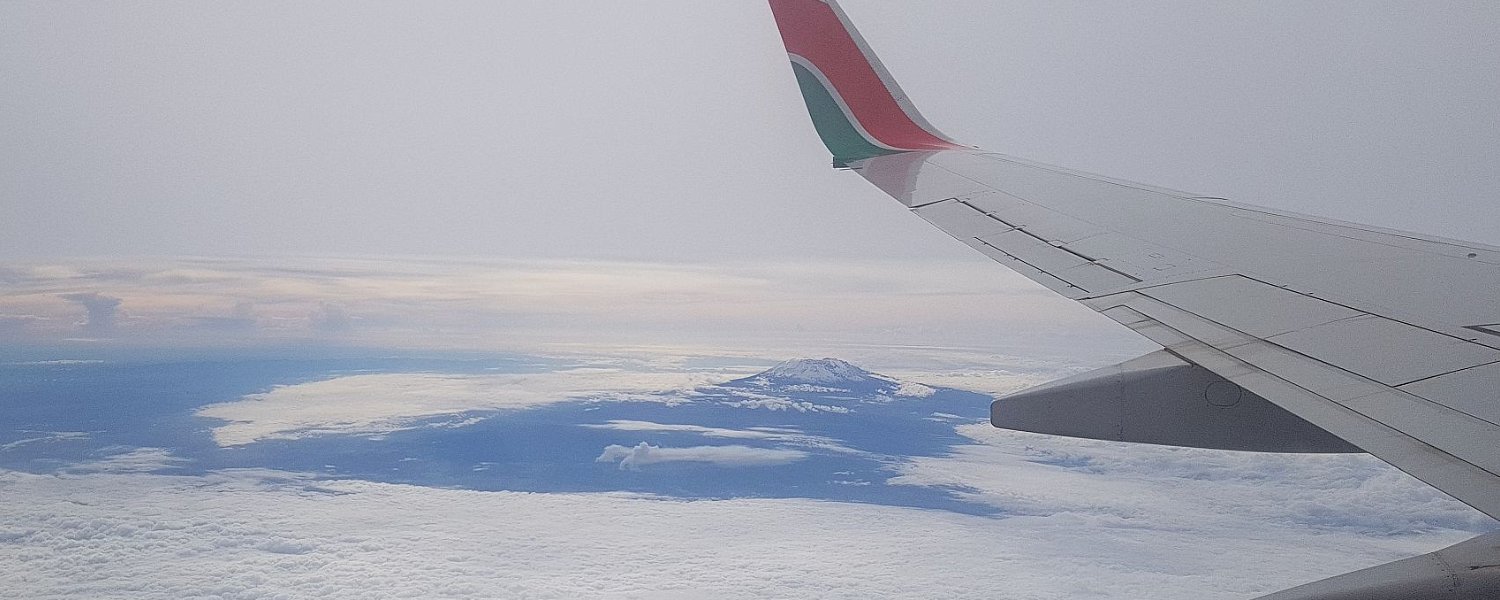 Safari time! Mount Kilimanjaro from the air