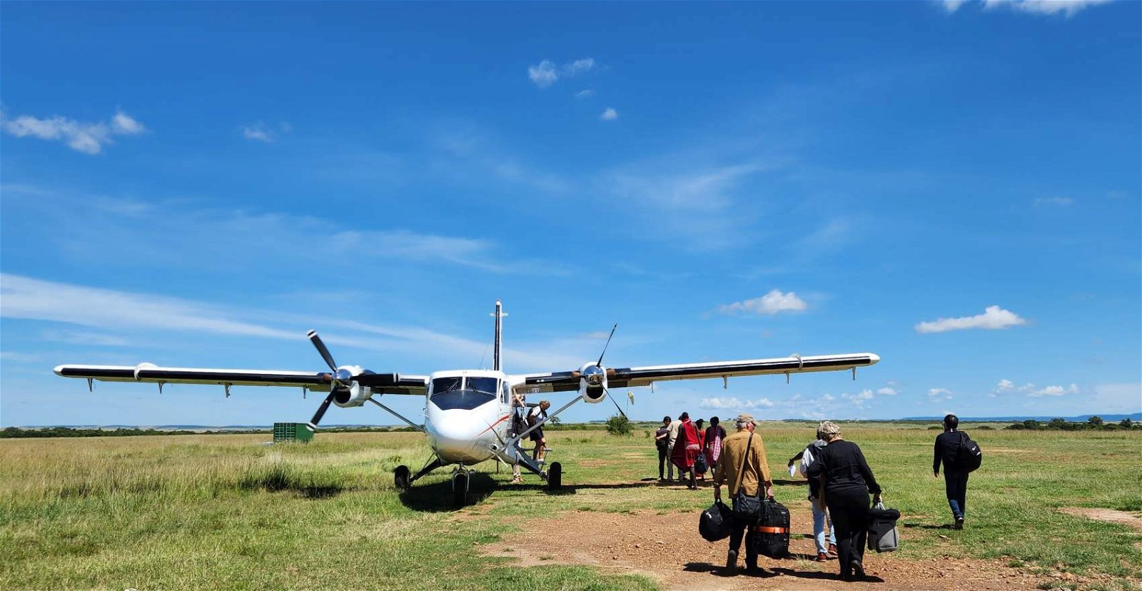 Safari packing for a charter flight in Kenya