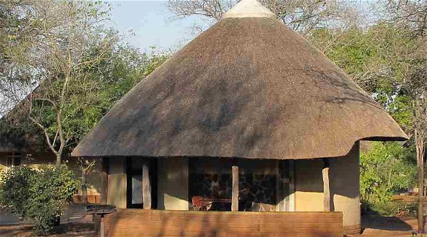 Rondavel accommodation at Satara Rest Camp