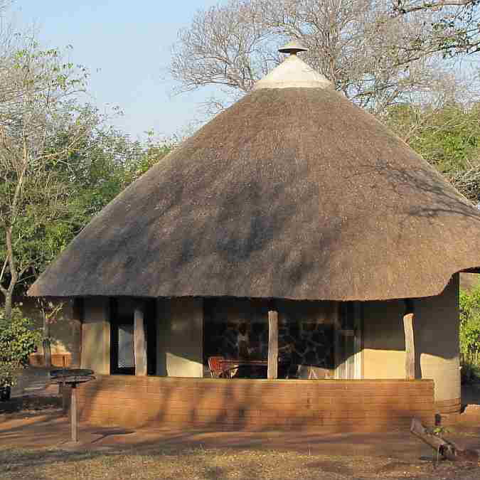 Rondavel accommodation at Satara Rest Camp