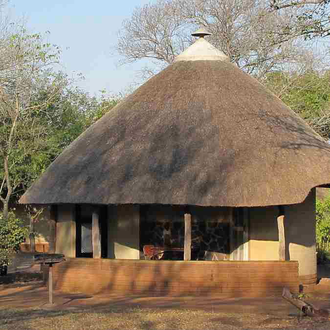 Rondavel accommodation at Satara Rest Camp Rondavel accommodation at Satara Rest Camp