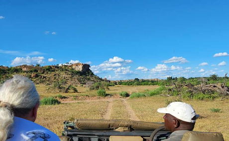 On safari in Botswana. On safari in Botswana.