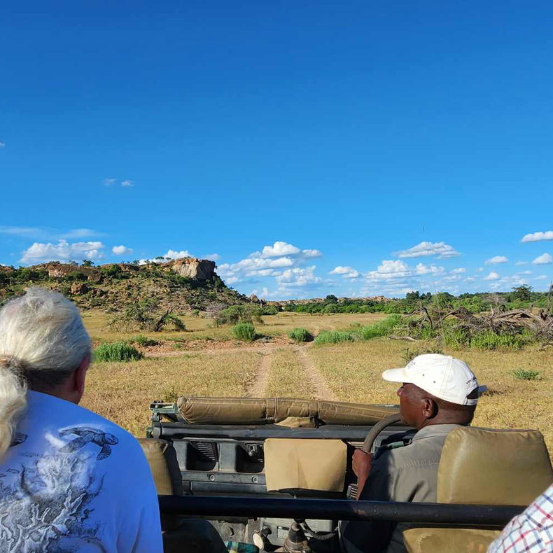 On safari in Botswana. 