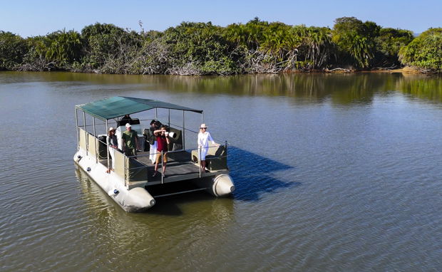 Boat safari on Lake St Lucia in the iSimangaliso wetland Park