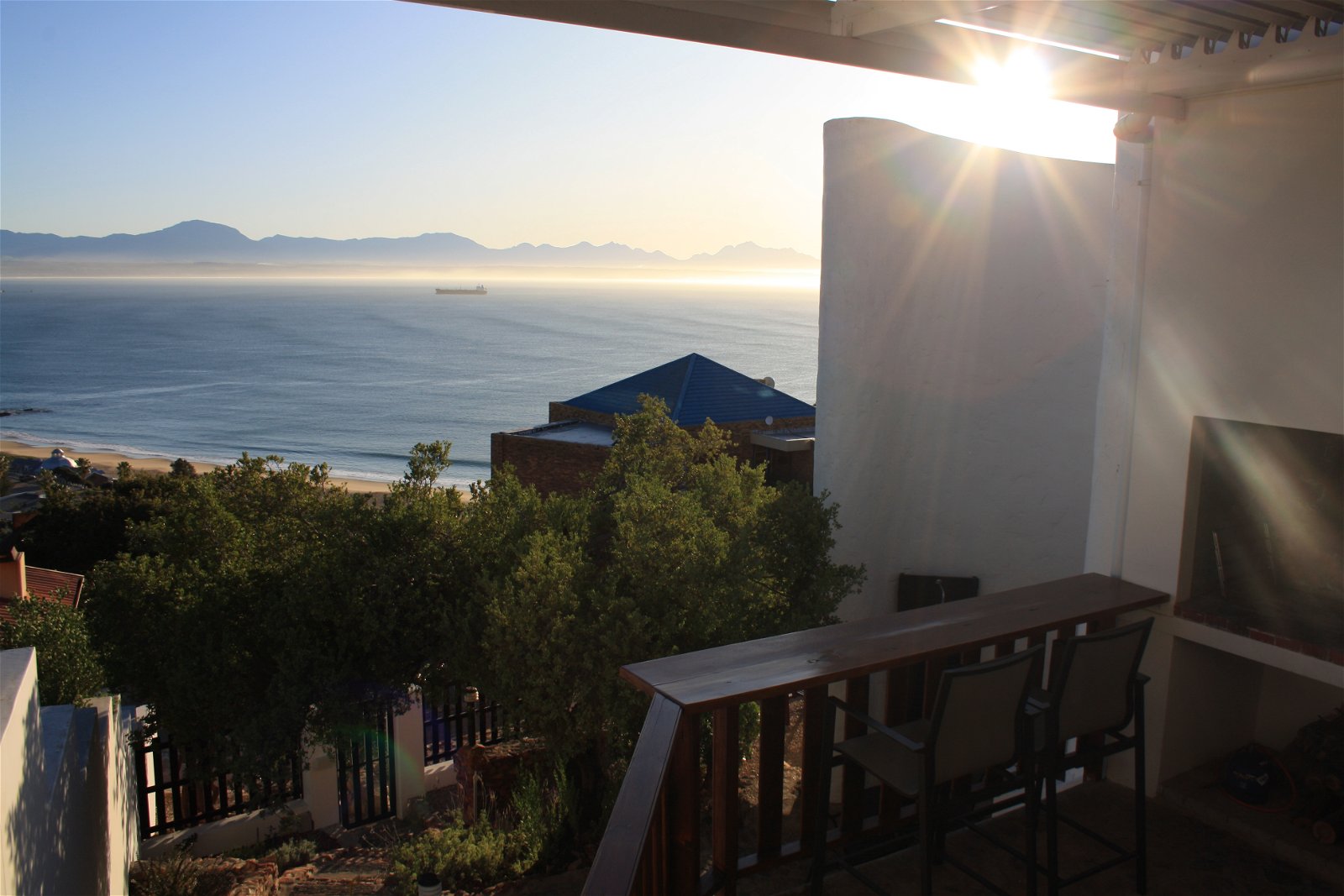 Stunning ocean, beach, bay and mountain views.