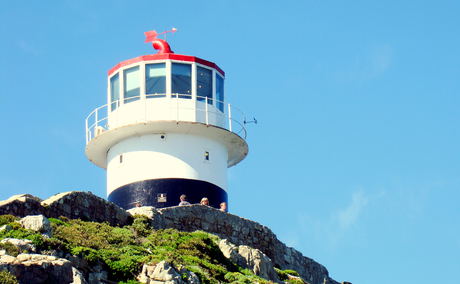 Old lighthouse at Cape Point in the Cape of Good Hope reserve
