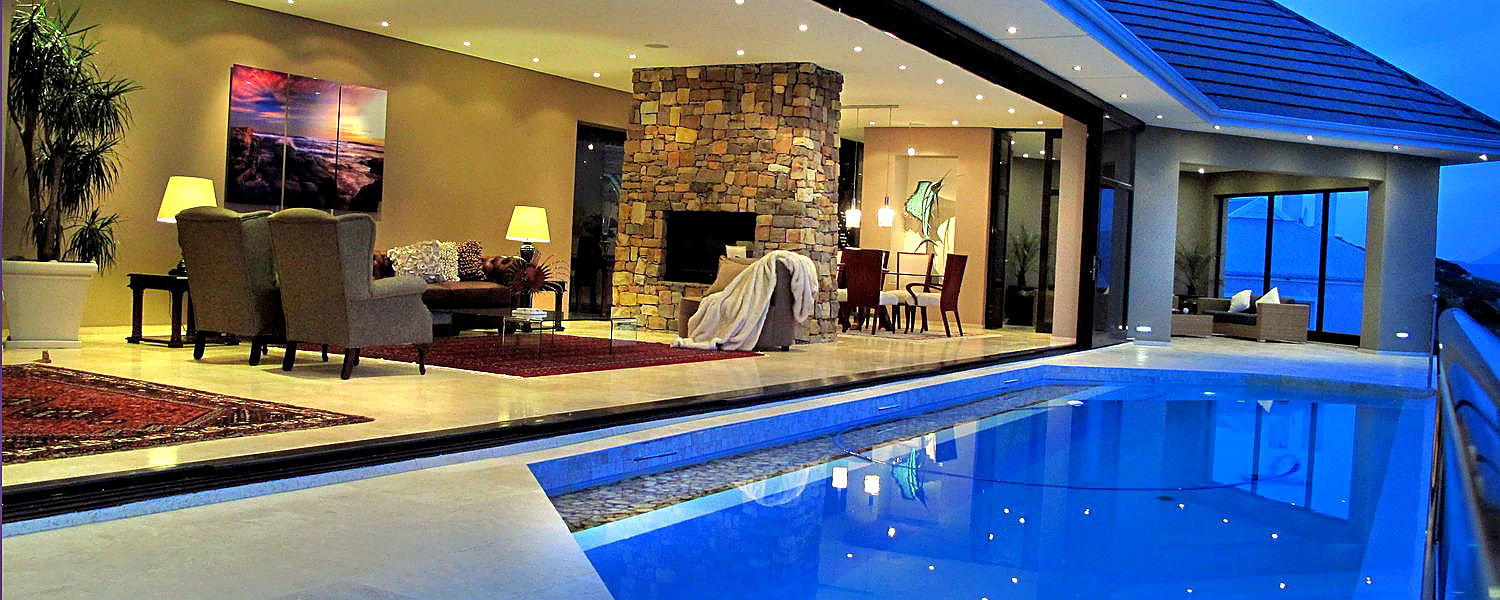 Luxury guest lounge with False Bay views at Aqua Terra Boutique Guesthouse in Simon's Town, Cape Town