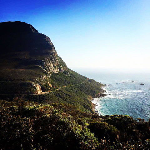 Scenic coastal route from Simon's Town to Cape Point on the Cape Peninsula