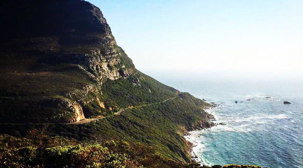 Scenic coastal route from Simon's Town to Cape Point on the Cape Peninsula