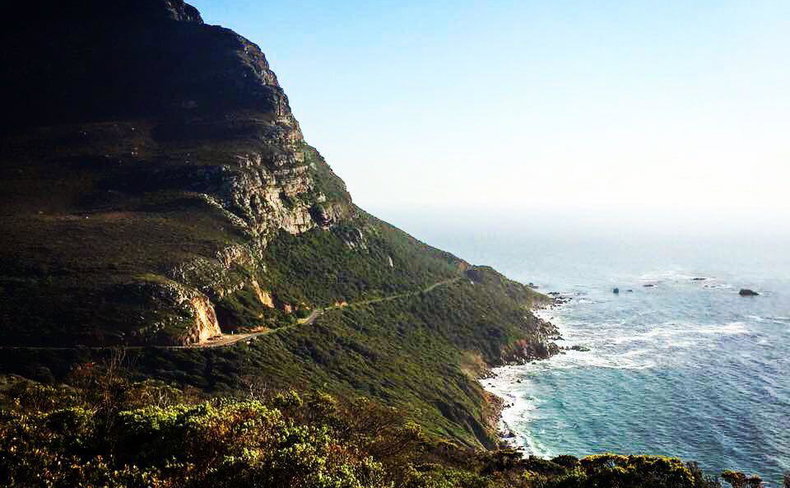 Scenic road trip from Cape Town towards the Garden Route