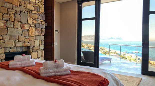 Sunrise suite overlooking False Bay at Aqua Terra Boutique Guesthouse in Simon's Town