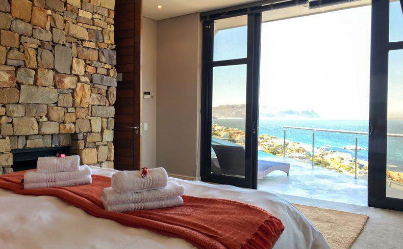 Sunrise suite overlooking False Bay at Aqua Terra Boutique Guesthouse in Simon's Town