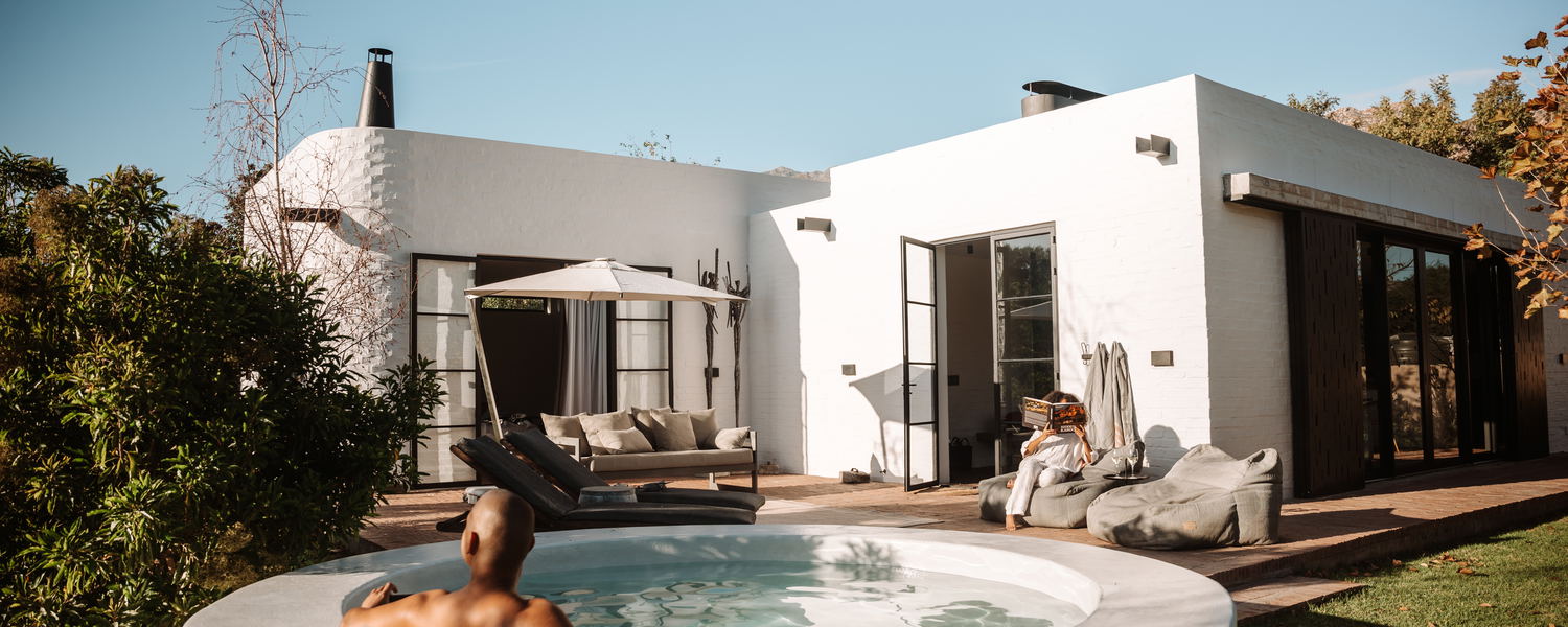 A private sanctuary with a heated plunge pool and mountain views. Discover luxury self-catering, elevated