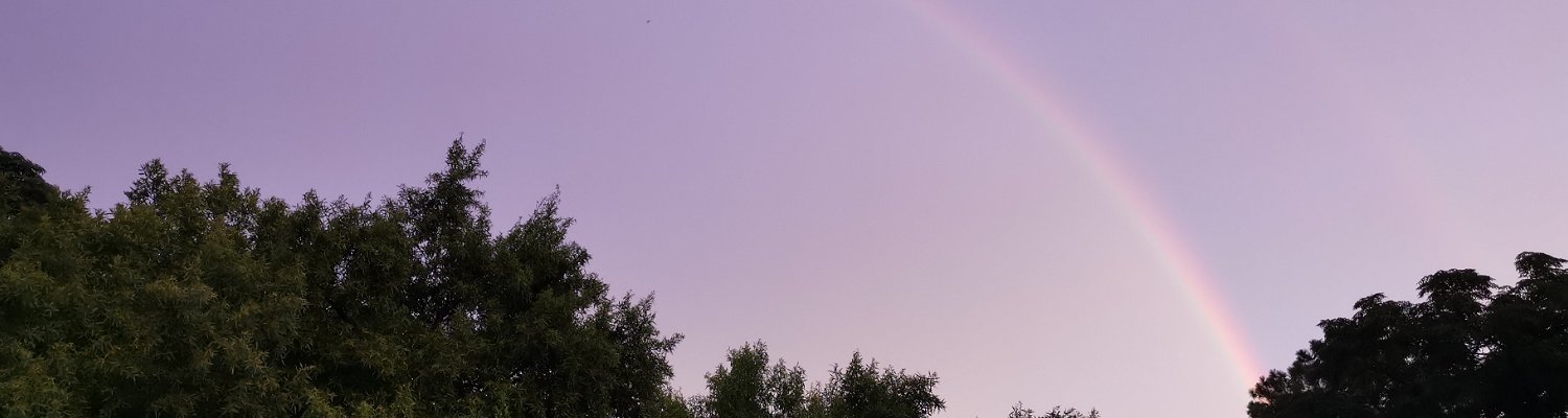 Rainbows often seen from the Terrace