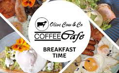 Olive cow & Co Logo breakfast time Olive cow & Co Logo breakfast time