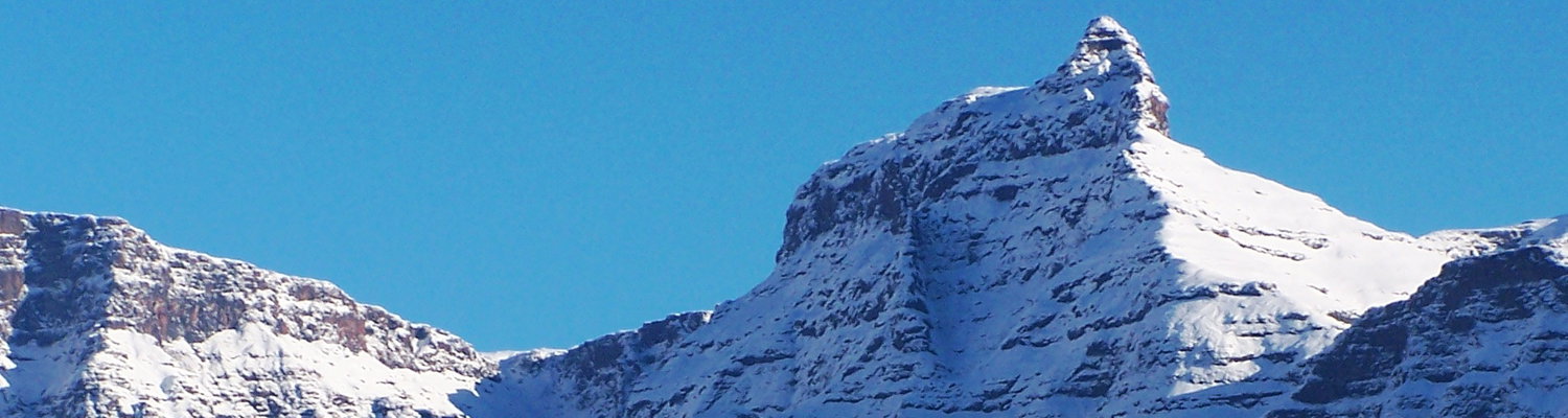 Snow on Rhino's Horn Mountain Range