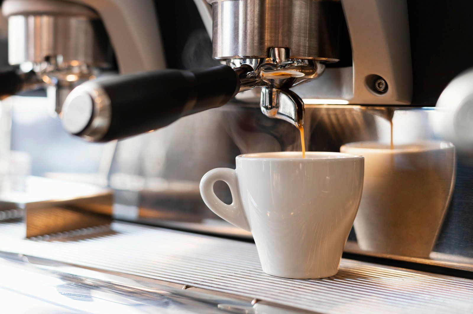 Freshly brewed coffee