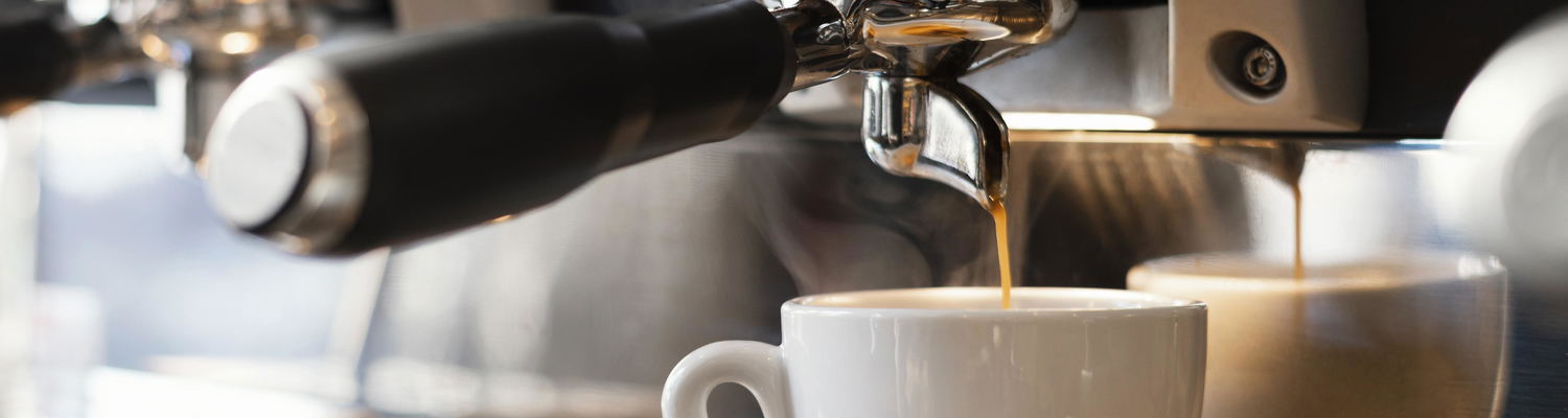 Freshly brewed coffee