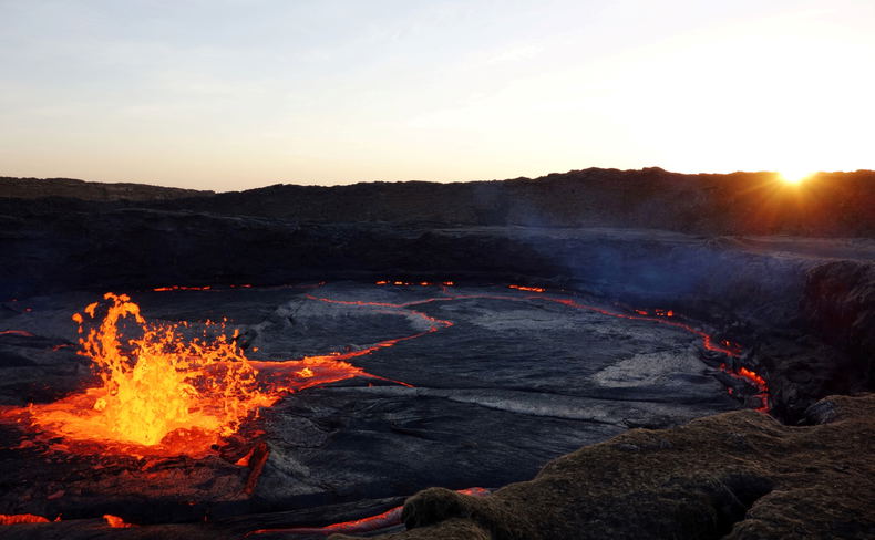 Ertale Active Lava Volcano, Denakil Depression, Afar Triangle Ertale Active Lava Volcano, Denakil Depression, Afar Triangle