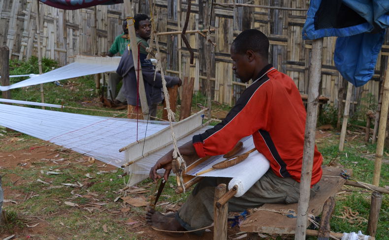 Traditional weaving at Dorze Village