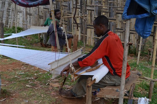 Traditional weaving at Dorze Village