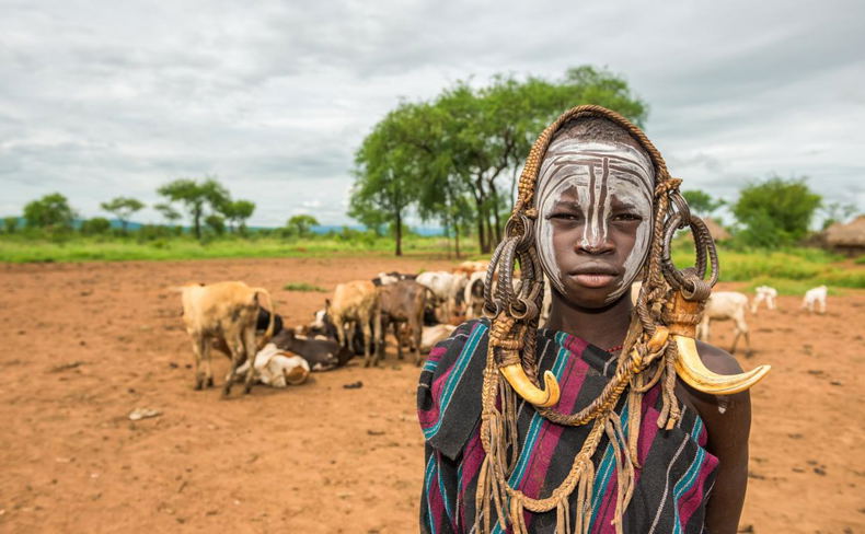 Mursi Tribe / Village of the Omo Valley in the Southern Ethiopia Cultural Route Mursi Tribe / Village of the Omo Valley in the Southern Ethiopia Cultural Route