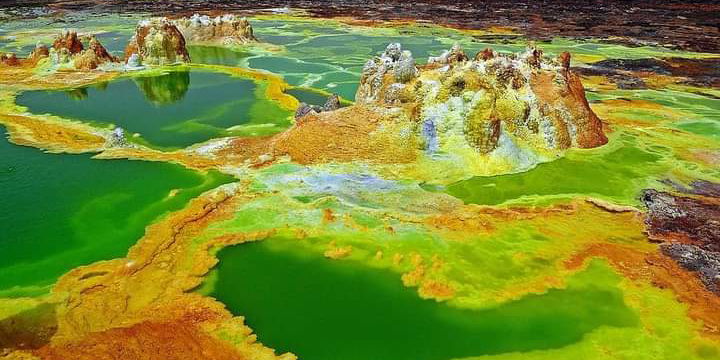 Dallol in Ethiopia-One of the lowest point