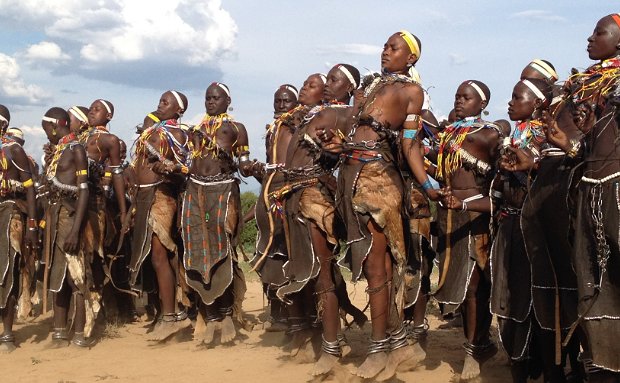 Tribes of Omo Valley-Erbore Tribes- Dancing for the big ceremony Tribes of Omo Valley-Erbore Tribes- Dancing for the big ceremony