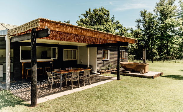 Hot tub at Bokrivier Cottages 