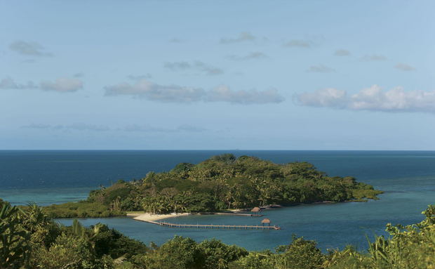 Aerial view of Dolphin Island Fiji Aerial view of Dolphin Island Fiji