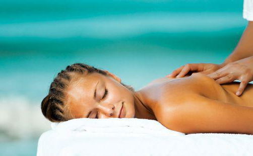 Spa pampering treatment with massage at Dolphin Island