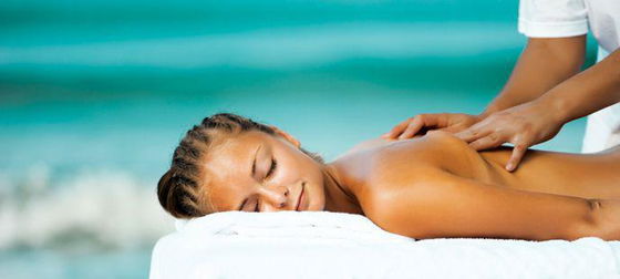 Spa pampering treatment with massage at Dolphin Island